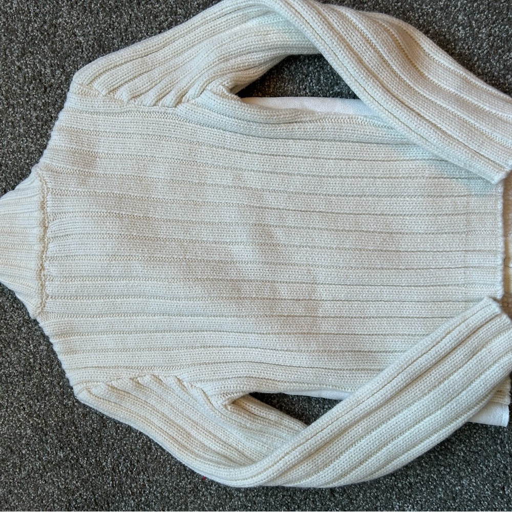 Suede / Cotton Sweater Jacket - Picture 3 of 4